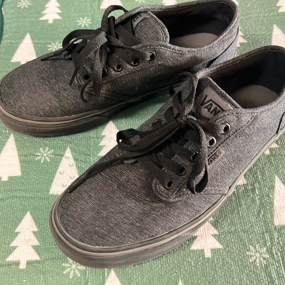 Vans Dark Gray Canvas Mens 8